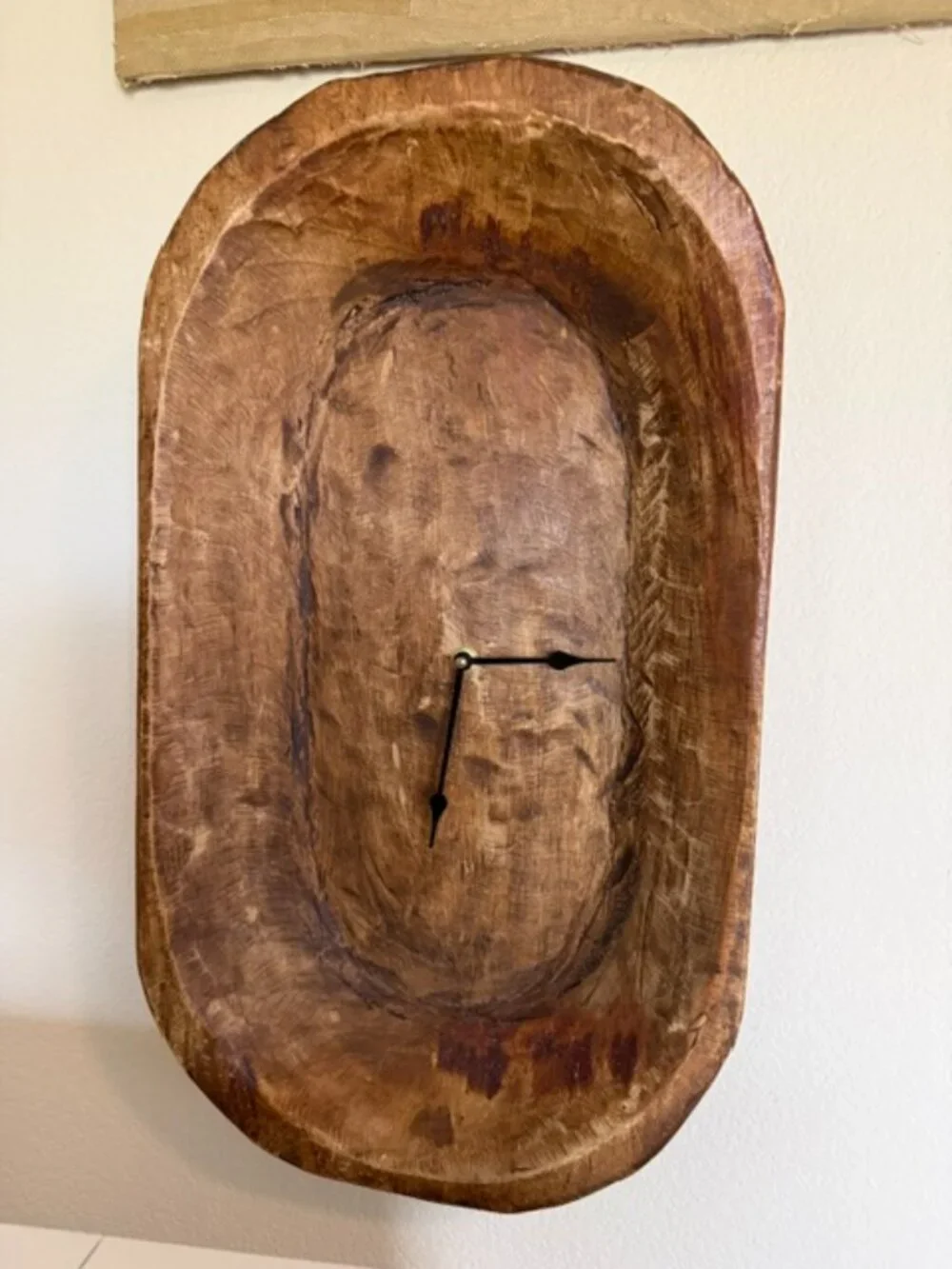 Wooden Rustic Dough bowl Clock 21